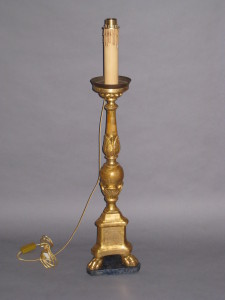 candle stick lamp after restoration